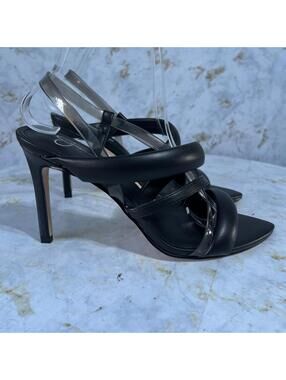 Jessica Simpson Women's Size 8M Shoes Black Vegan Strappy Fashion Event Heels